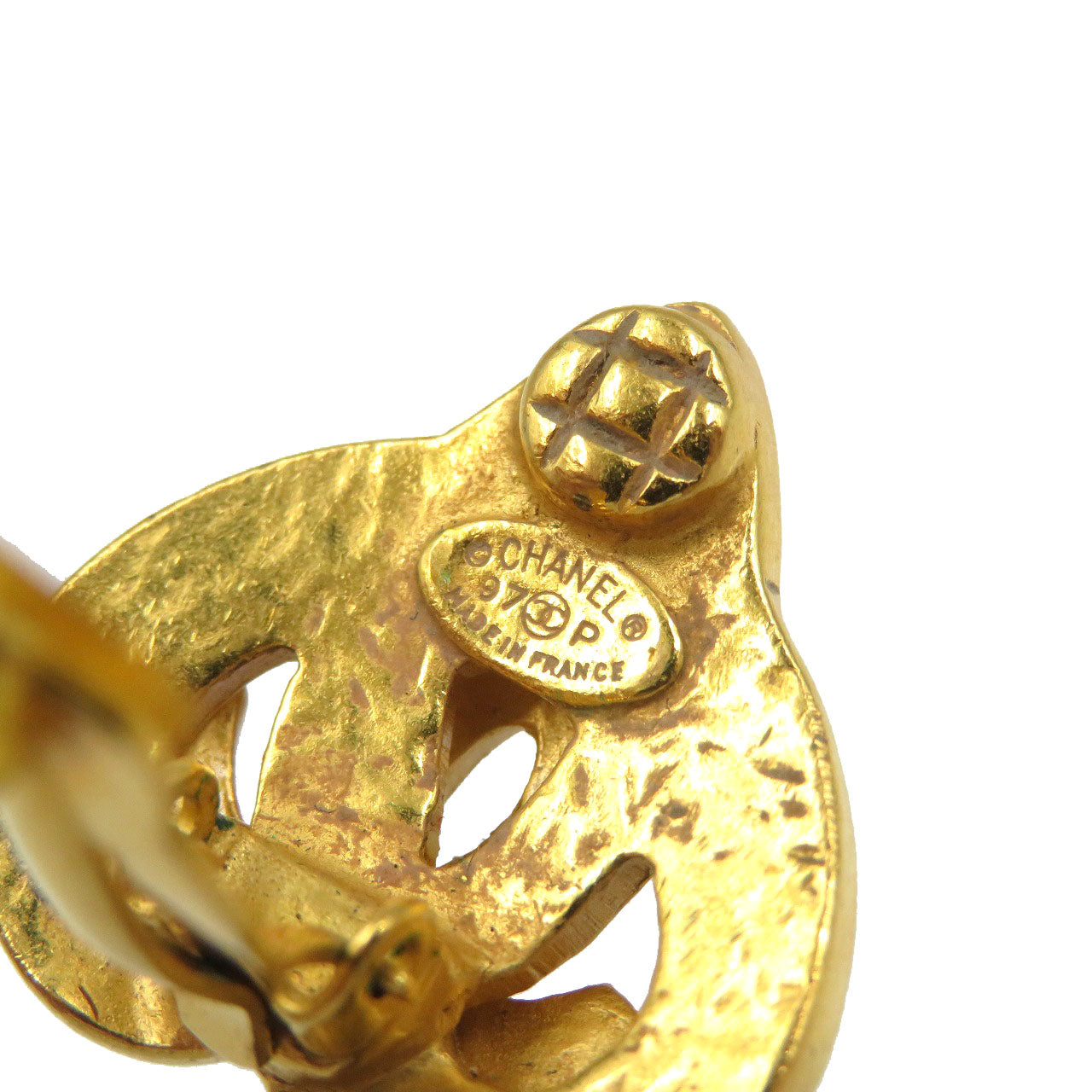 Chanel Earring Metal Gold Women