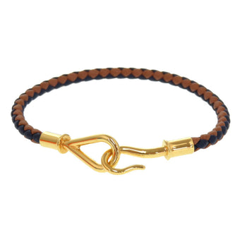 Hermes Bracelet Leather Brown Jumbo Bless Women