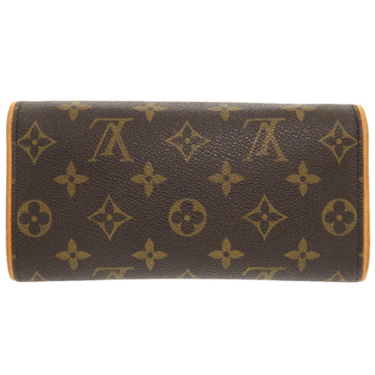 Louis Vuitton Shoulder Bag M51854 Monogram Canvas Brown Monogram Pochette Twin Pm Women