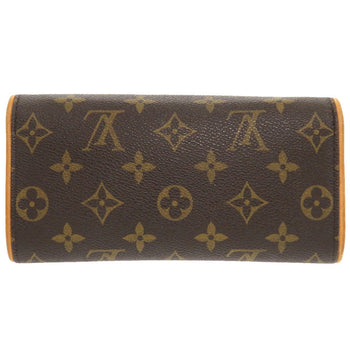 Louis Vuitton Shoulder Bag M51854 Monogram Canvas Brown Monogram Pochette Twin Pm Women