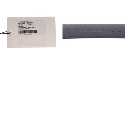 Bottegaveneta Belt 657167 Leather Gray Mens 100Cm