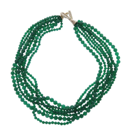 Tiffany&Co. Necklace Silver925 Green