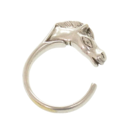 Hermes Ring 22008249Rs Silver925 Silver Vintage Cheval Horse Unisex(Unisex)