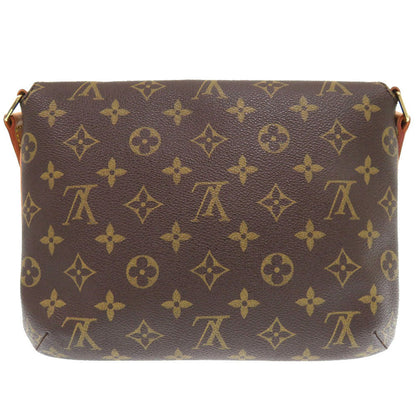Louis Vuitton Shoulder Bag M51257 Monogram Canvas Brown Monogram Musette Tango Short Strap Women