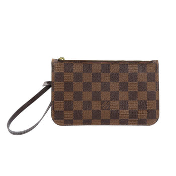 Louis Vuitton Pouch Damier Canvas Brown Damier Neverfull Pouch For Pm Women