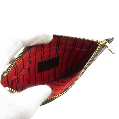 Louis Vuitton Pouch Damier Canvas Brown Damier Neverfull Pouch For Pm Women