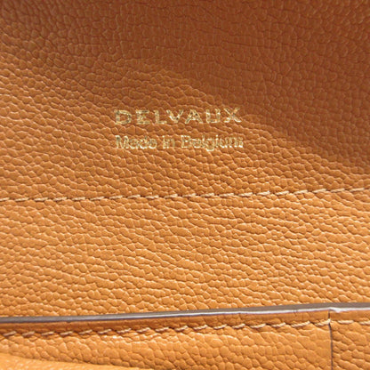 Delvaux Tri-Fold Wallet Ab0493Aauo Leather Brown Brillon Women Secondhand