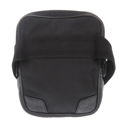 Gucci Waist Bag 161823 Nylon, Leather Black Guccisima