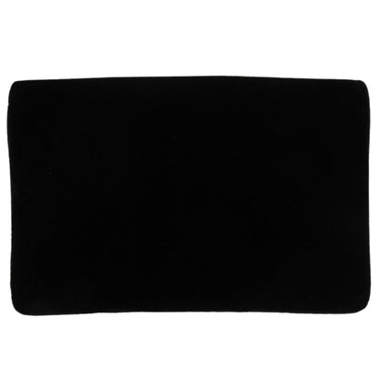 Jimmy Choo Long Wallet Purse Velor Black Chain Wallet Women