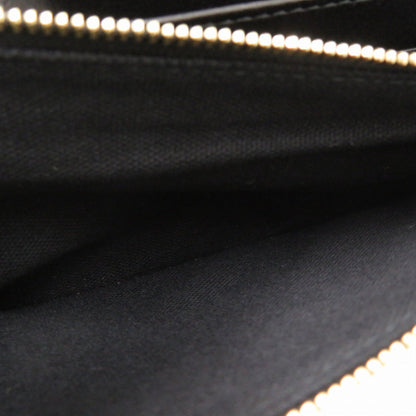 Jimmy Choo Long Wallet Purse Velor Black Chain Wallet Women
