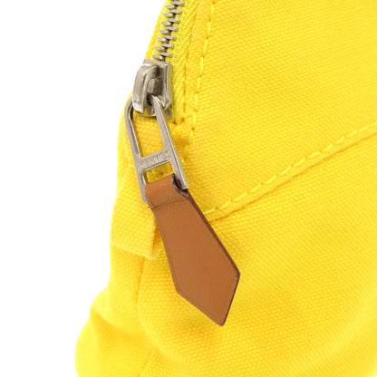 Hermes Pouch Cotton Yellow Boride Pouch Mini Mini Women