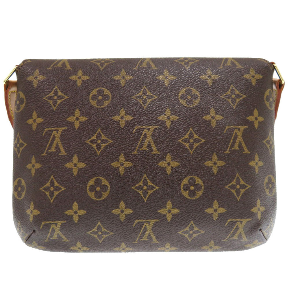 Louis Vuitton Shoulder Bag M51257 Monogram Canvas Brown Monogram Musette Tango Short Strap Women