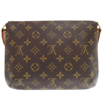Louis Vuitton Shoulder Bag M51257 Monogram Canvas Brown Monogram Musette Tango Short Strap Women
