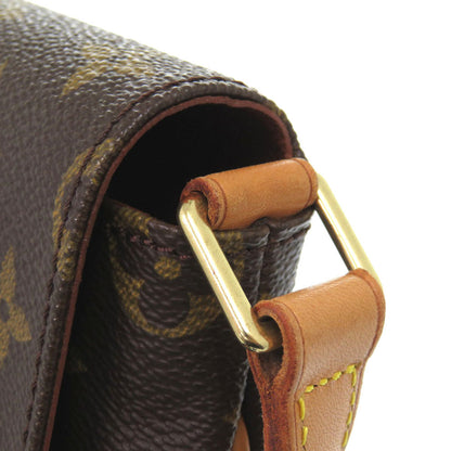 Louis Vuitton Shoulder Bag M51257 Monogram Canvas Brown Monogram Musette Tango Short Strap Women
