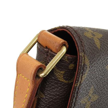 Louis Vuitton Shoulder Bag M51257 Monogram Canvas Brown Monogram Musette Tango Short Strap Women