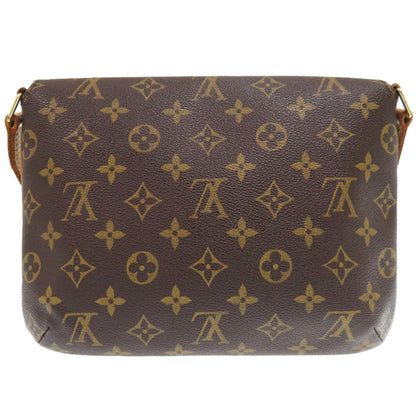 Louis Vuitton Shoulder Bag M51257 Monogram Canvas Brown Monogram Musette Tango Short Strap Women