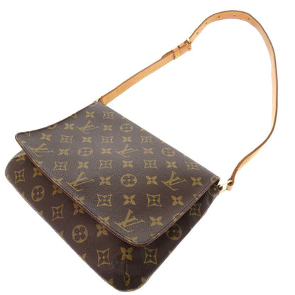 Louis Vuitton Shoulder Bag M51257 Monogram Canvas Brown Monogram Musette Tango Short Strap Women