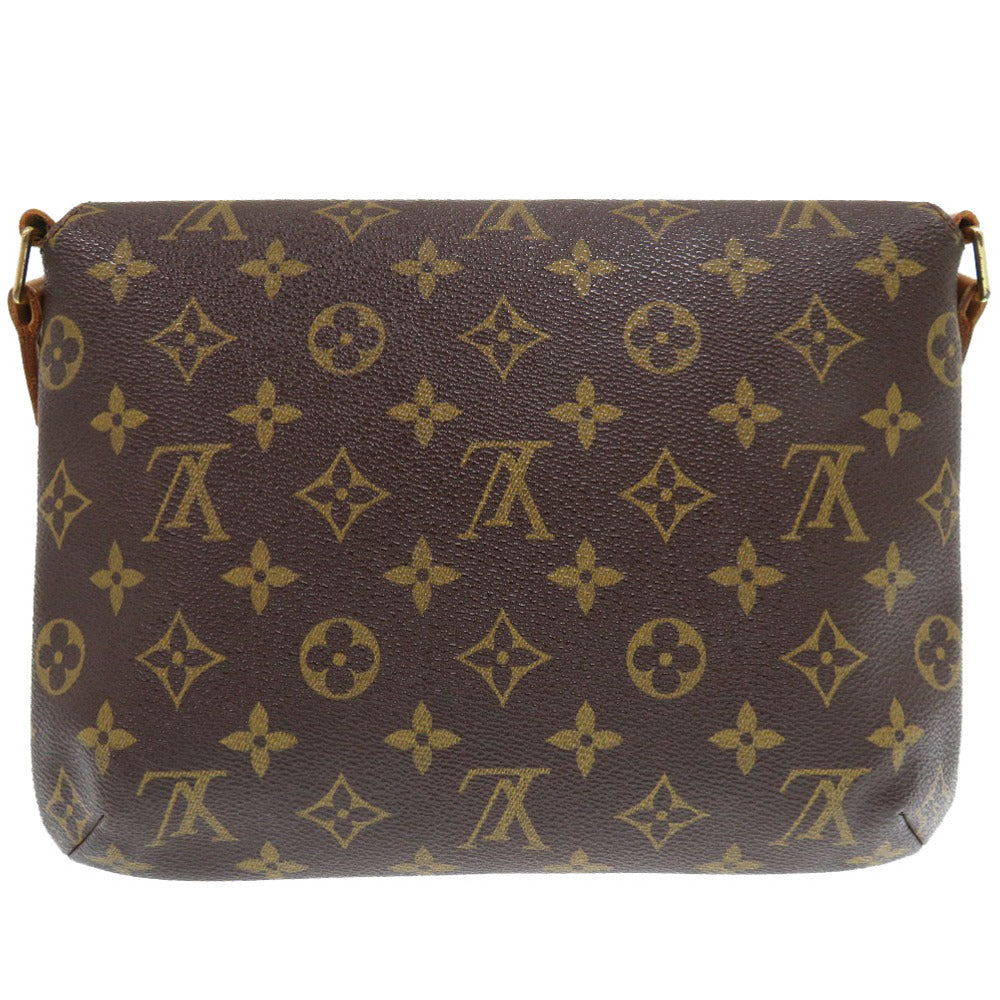 Louis Vuitton Shoulder Bag M51257 Monogram Canvas Brown Monogram Musette Tango Short Strap Women