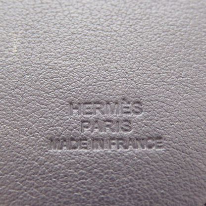Hermes Key Ring Leather Black Name Tag Motel Sunset Unisex(Unisex)