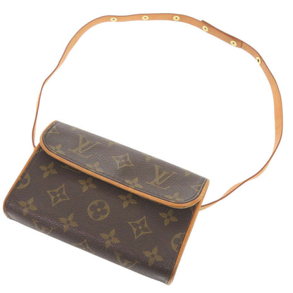 Louis Vuitton Waist Bag M51855 Monogram Canvas Brown Monogram Pochette Florentine Women