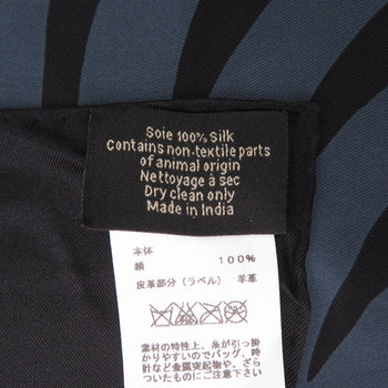 Hermes Scarf Silk Black Carre90 Women