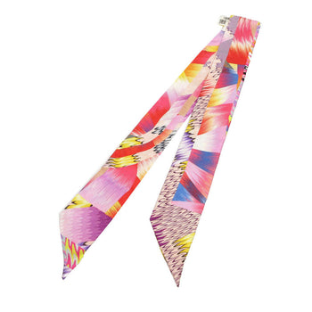 Hermes Scarf Silk Multicolor Twilly Kyoto Marble Women