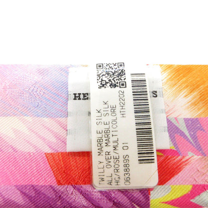 Hermes Scarf Silk Multicolor Twilly Kyoto Marble Women