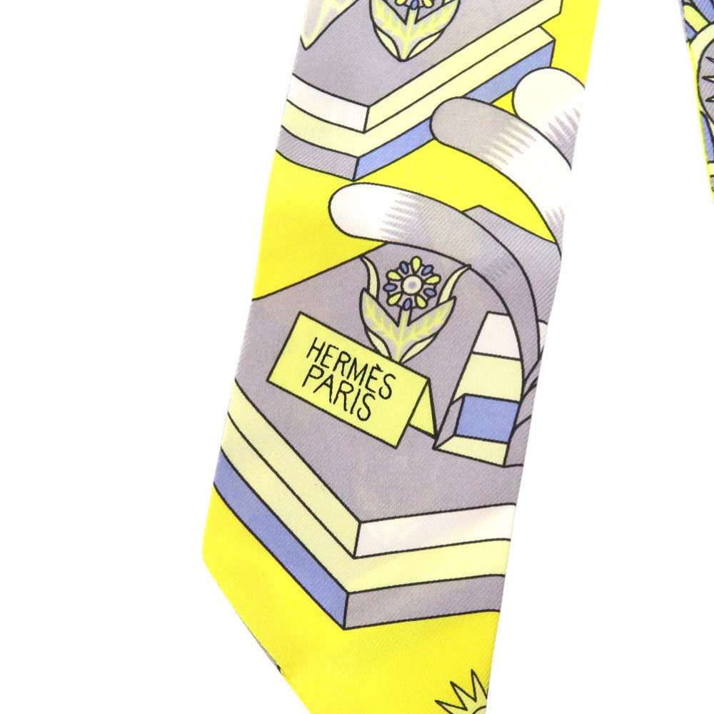 Hermes Scarf Silk Yellow Twilly The Source Of Pegasus