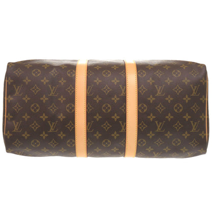 Louis Vuitton Boston Duffel Bag M41428 Monogram Canvas Brown Monogram Keepall 45 Mens