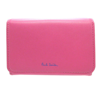 Paul Smith Bifold Wallet Leather Pink Compact Wallet Women