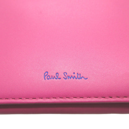 Paul Smith Bifold Wallet Leather Pink Compact Wallet Women