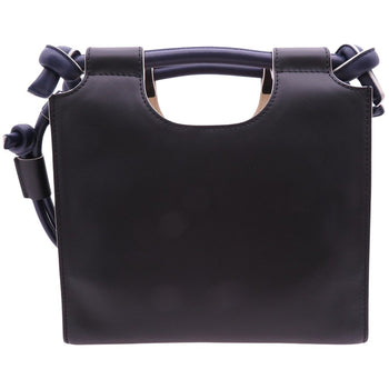Marni Shoulder Bag Bmmp0055Q0 Leather Black Marcel Knot Tube Knot Women