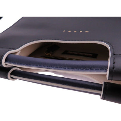 Marni Shoulder Bag Bmmp0055Q0 Leather Black Marcel Knot Tube Knot Women