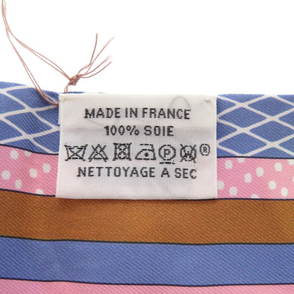 Hermes Scarf Silk Blue Lavender Grand Theatre Nouveau Women
