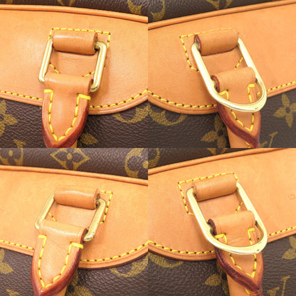 Louis Vuitton Handbag M47270 Monogram Canvas Brown Monogram Deauville Women(Unisex)