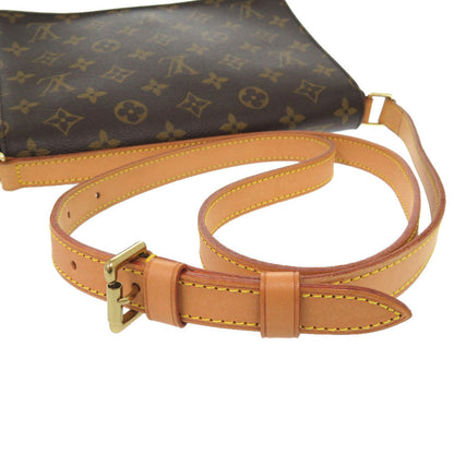Louis Vuitton Shoulder Bag M51388 Monogram Canvas Brown Monogram Musette Tango Long Strap Women