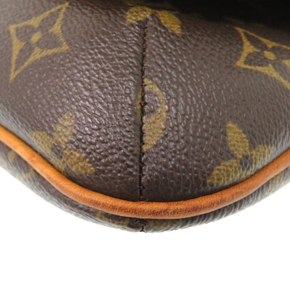 Louis Vuitton Shoulder Bag M51388 Monogram Canvas Brown Monogram Musette Tango Long Strap Women