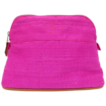 Hermes Pouch Silk Rose Pivoine Hermes Bolide Pouch 16 Silk Women