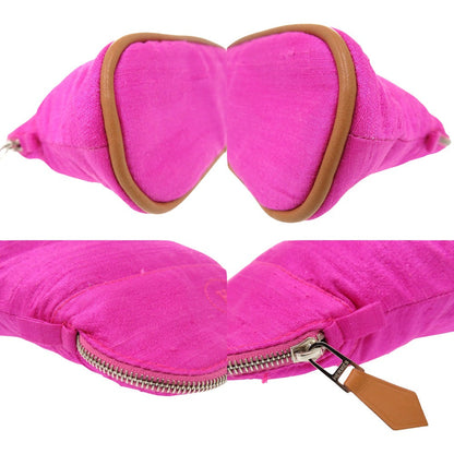 Hermes Pouch Silk Rose Pivoine Hermes Bolide Pouch 16 Silk Women
