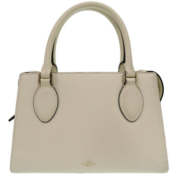 Valentino Handbag Leather Ivory V-Sling 2Way Handbag Women