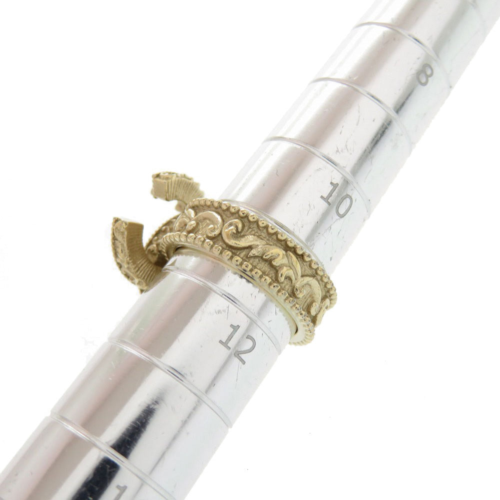 Chanel Ring Metal Gold Coco Mark Women