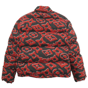 Louis Vuitton Down Jacket Down Red Tufted Monogram Urs Fischer Women 36