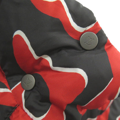 Louis Vuitton Down Jacket Down Red Tufted Monogram Urs Fischer Women 36