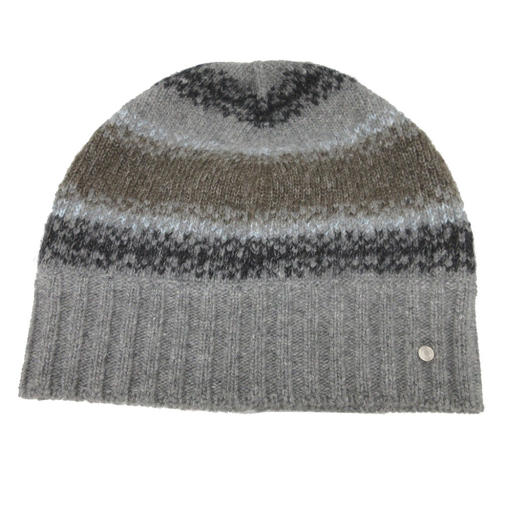 Hermes Other Hats Cashmere, Wool Gray Knitted Hat With Serie Buttons Unisex(Unisex) M