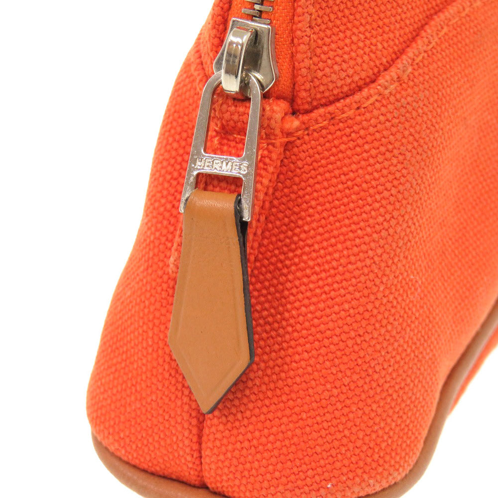 Hermes Pouch Cotton Orange Bolide Pouch 16 Mini Women
