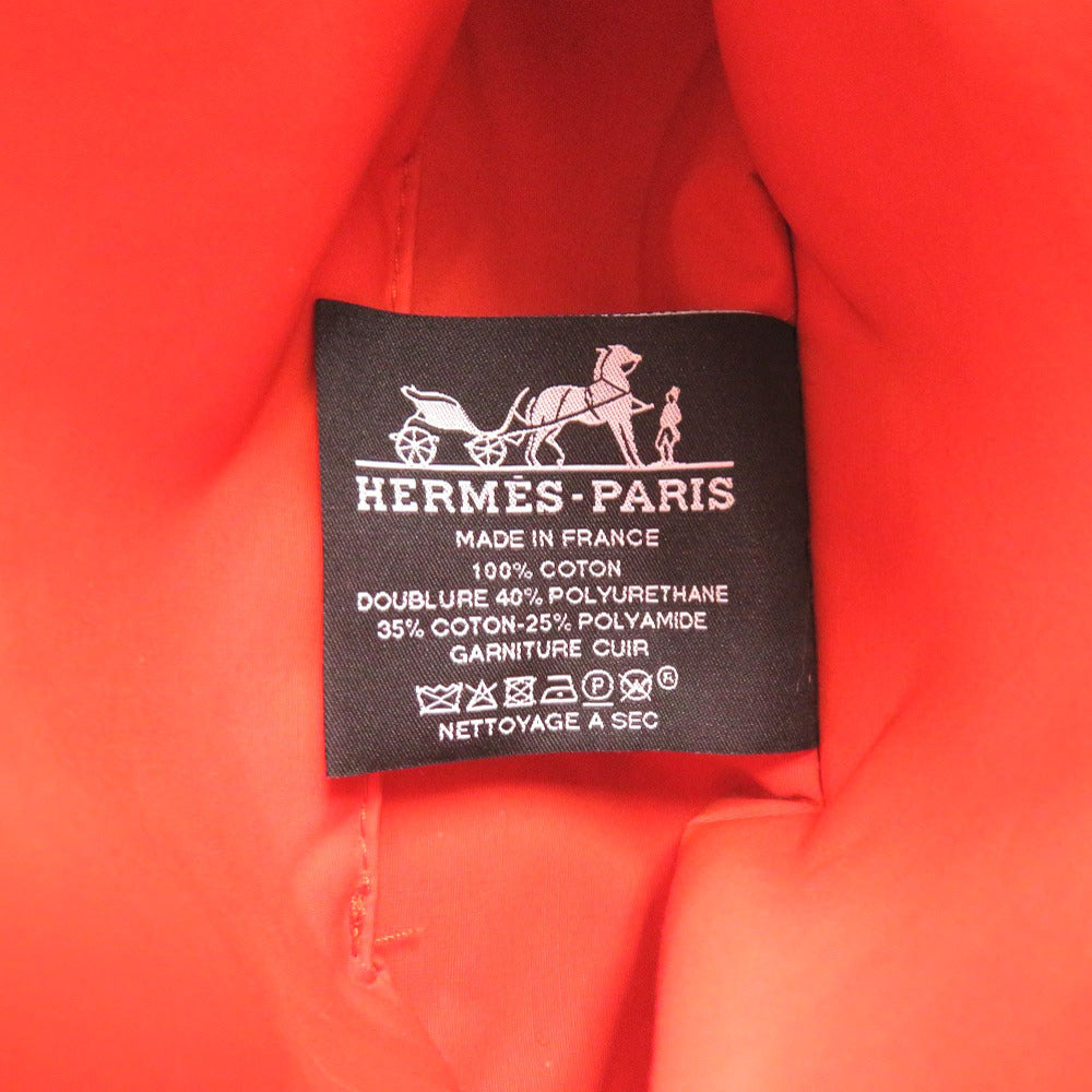 Hermes Pouch Cotton Orange Bolide Pouch 16 Mini Women
