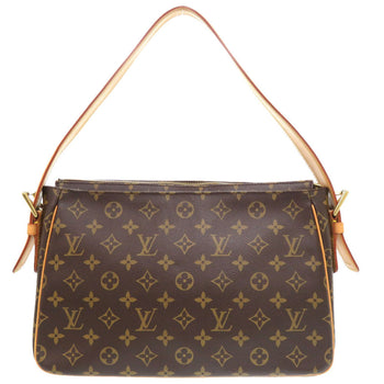 Louis Vuitton Shoulder Bag M51163 Monogram Canvas Brown Monogram Vivasite Gm Women