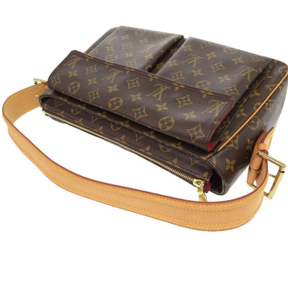 Louis Vuitton Shoulder Bag M51163 Monogram Canvas Brown Monogram Vivasite Gm Women