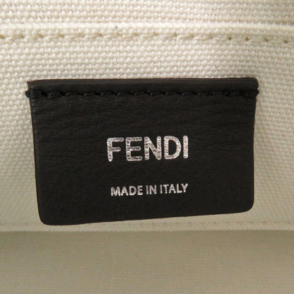 Fendi Handbag 8Bs067 Anvg Canvas, Leather White By The Way Small Women