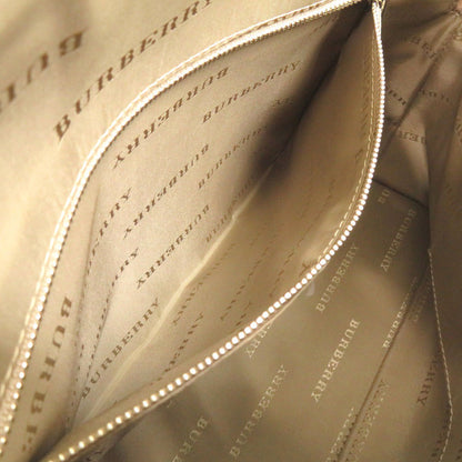 Burberry Handbag Canvas, Leather Beige Women